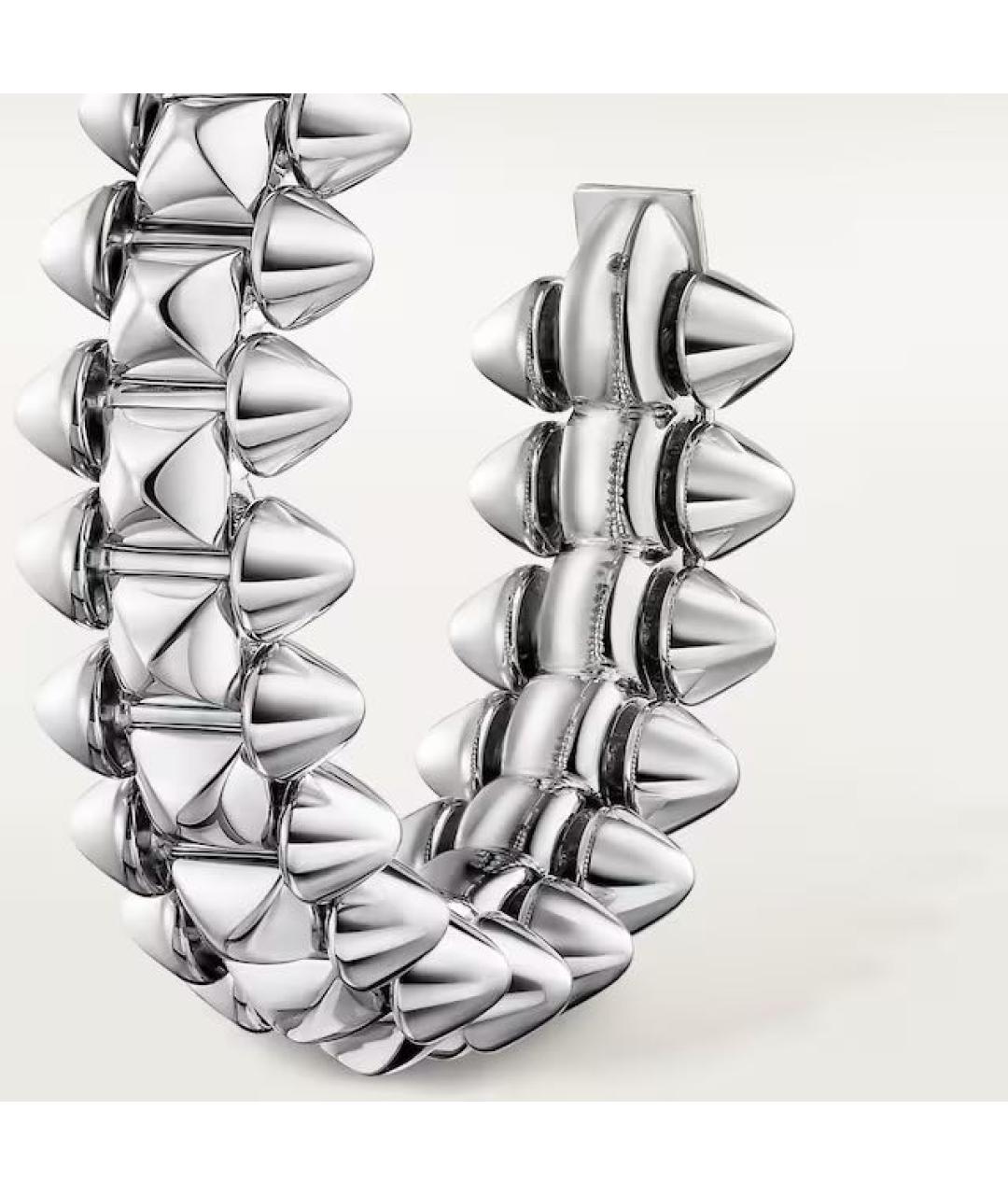 CARTIER Серебряные серьги из белого золота, фото 2