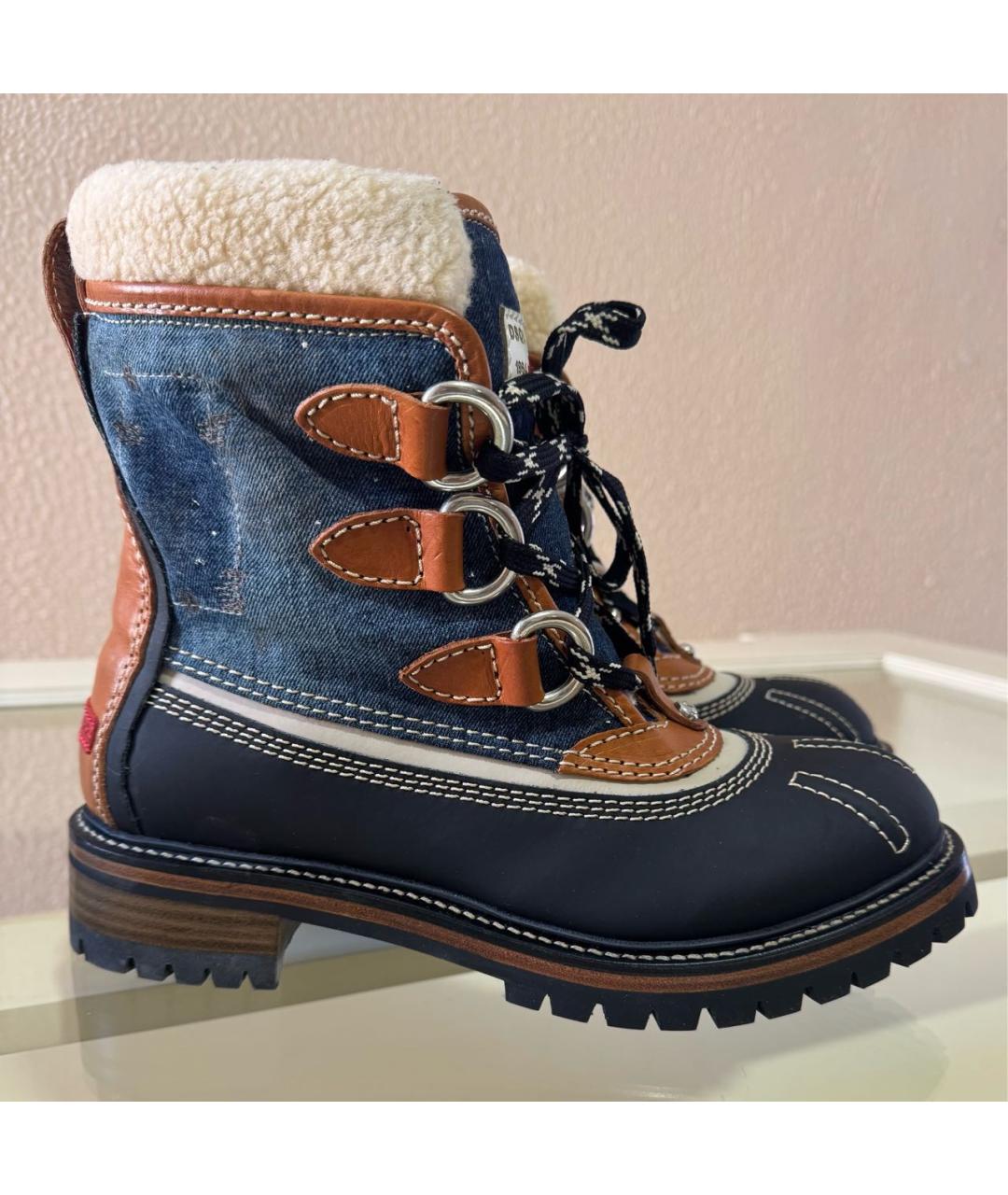 DSQUARED2 Мульти текстильные ботинки, фото 9