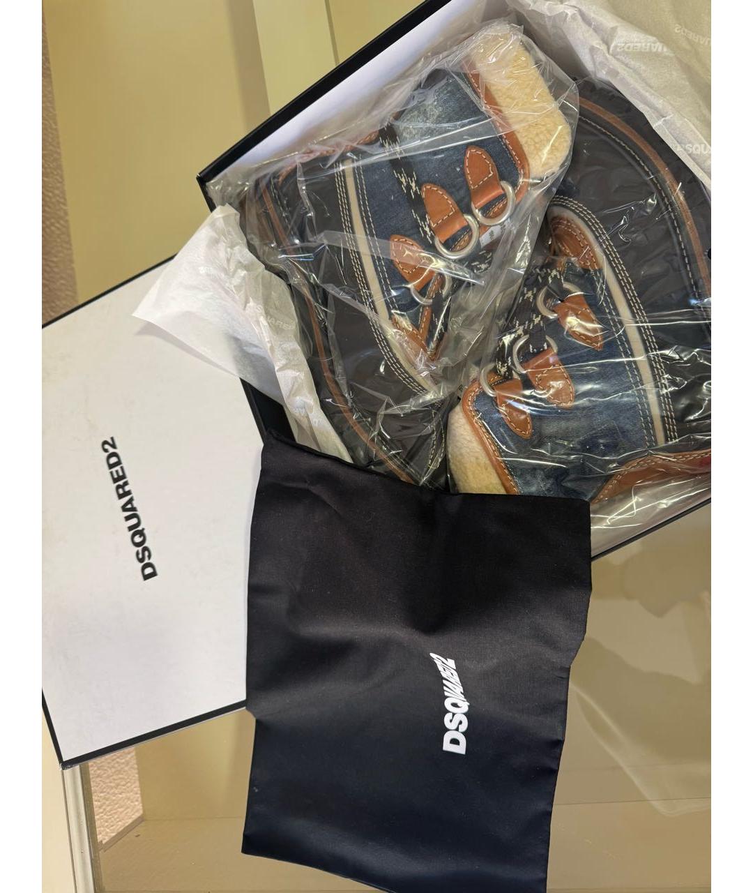 DSQUARED2 Мульти текстильные ботинки, фото 4