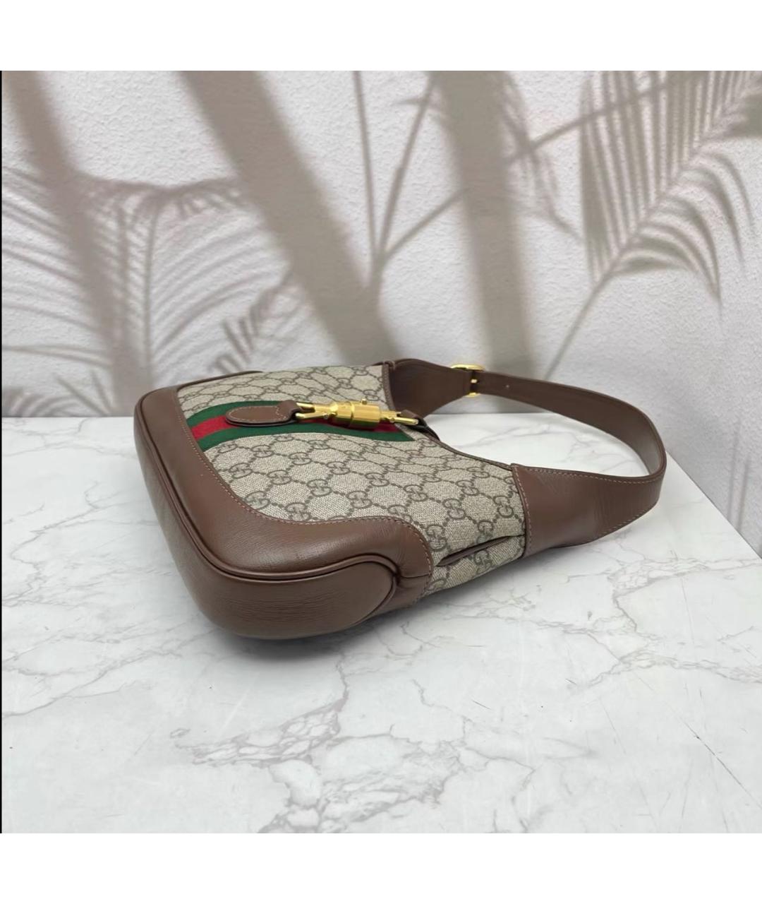 GUCCI Коричневая сумка с короткими ручками, фото 5