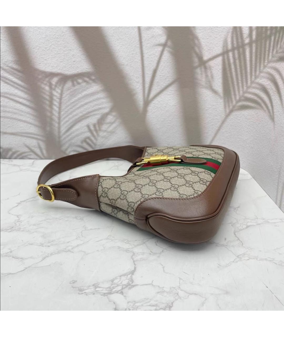 GUCCI Коричневая сумка с короткими ручками, фото 4