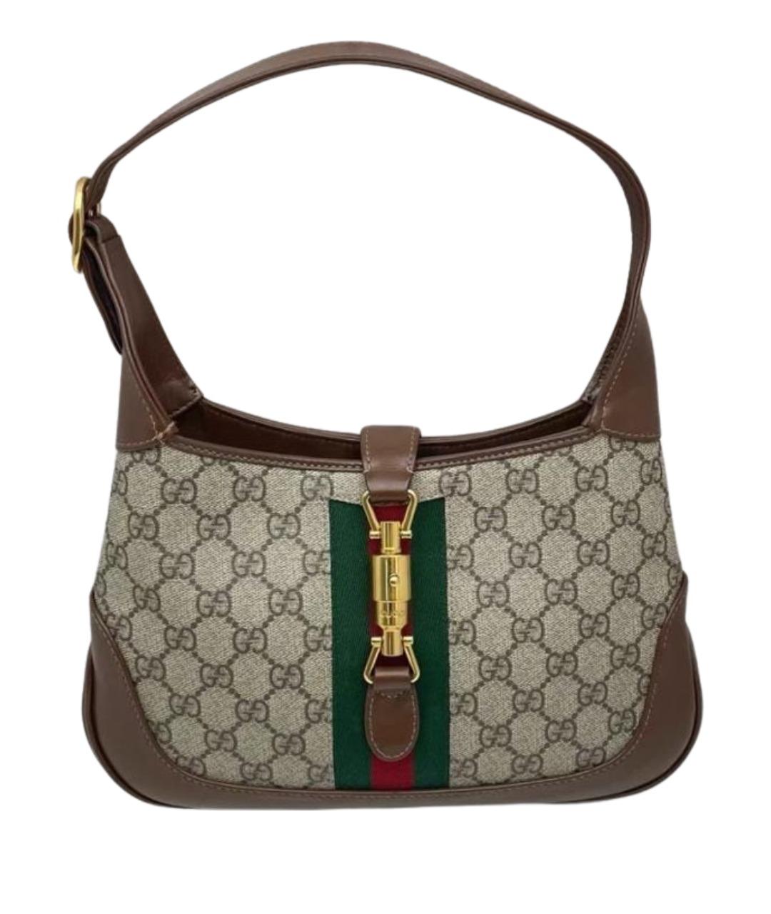 GUCCI Коричневая сумка с короткими ручками, фото 1