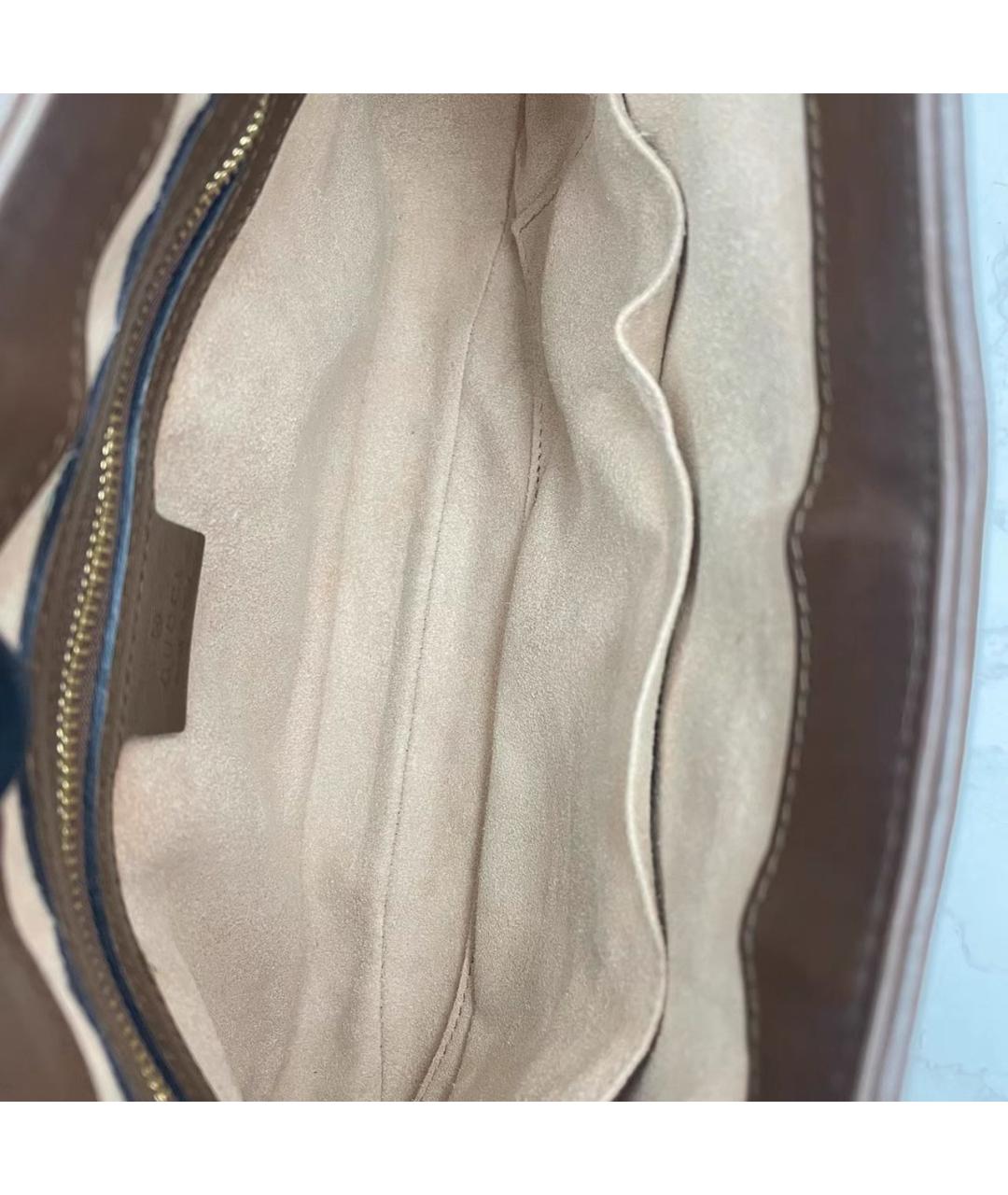 GUCCI Коричневая сумка с короткими ручками, фото 8