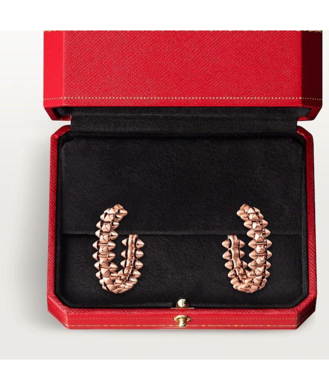 CARTIER Золотые серьги из розового золота, фото 3