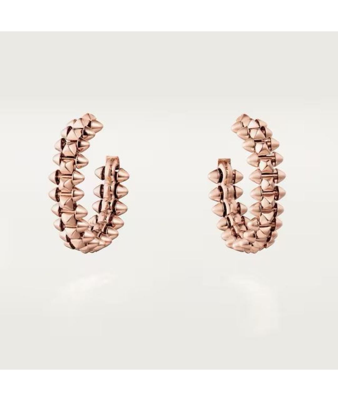 CARTIER Золотые серьги из розового золота, фото 4