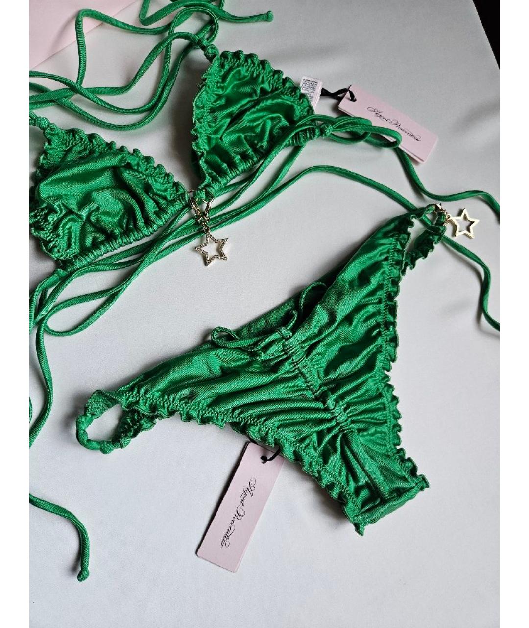 AGENT PROVOCATEUR Зеленый полиамидовый купальник, фото 3