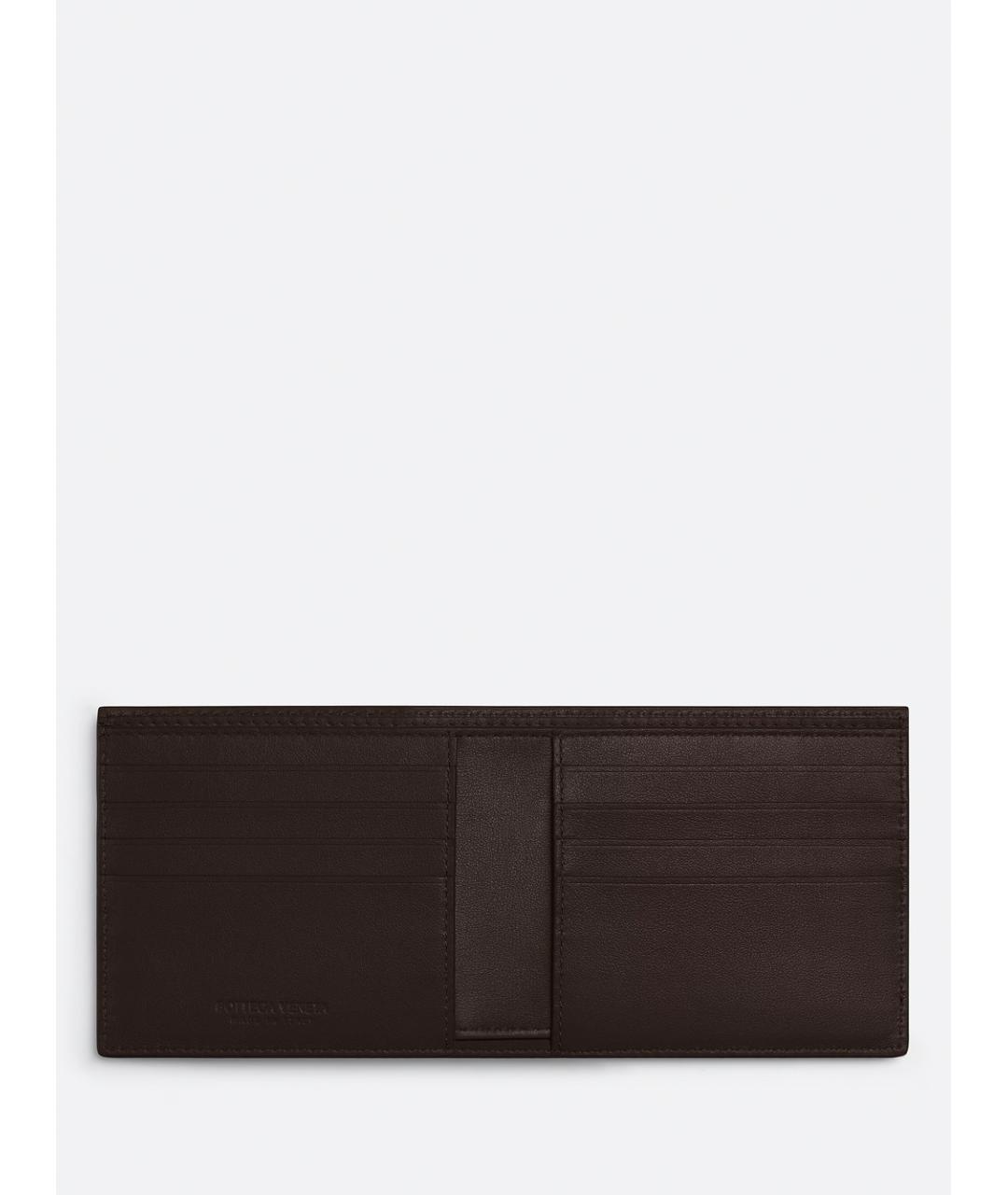 BOTTEGA VENETA Черный кожаный кошелек, фото 3