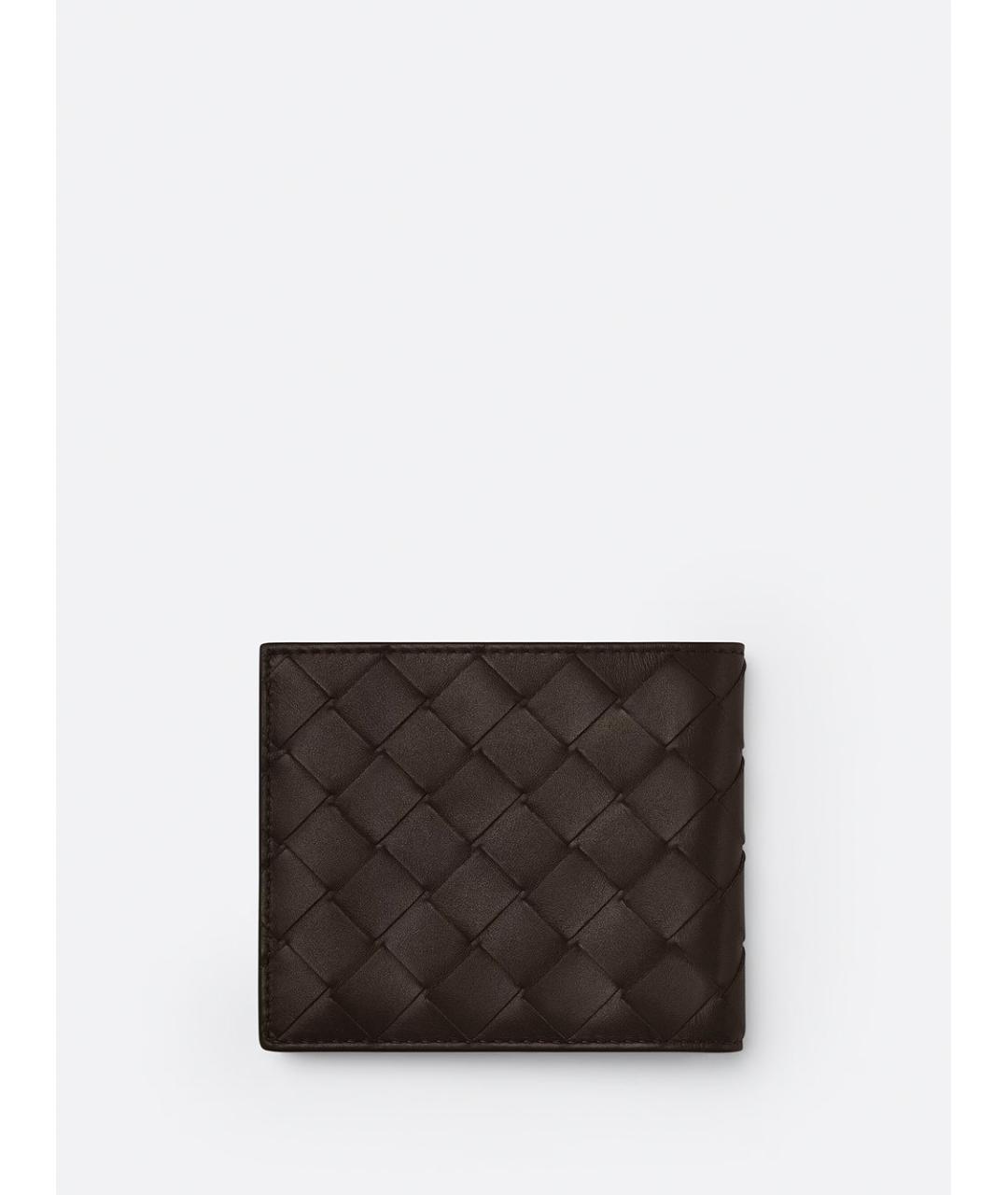 BOTTEGA VENETA Черный кожаный кошелек, фото 2