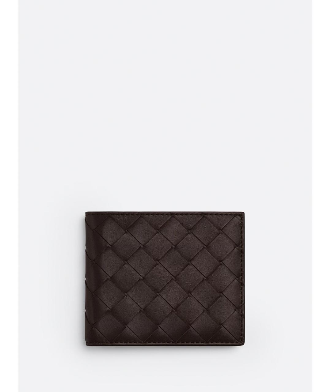 BOTTEGA VENETA Черный кожаный кошелек, фото 4