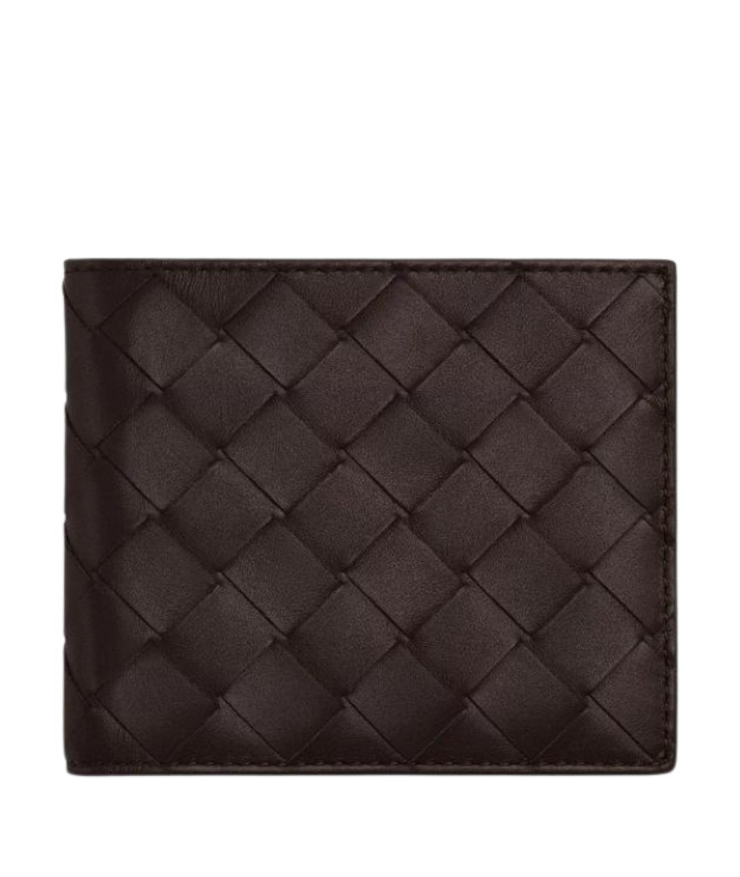 BOTTEGA VENETA Черный кожаный кошелек, фото 1