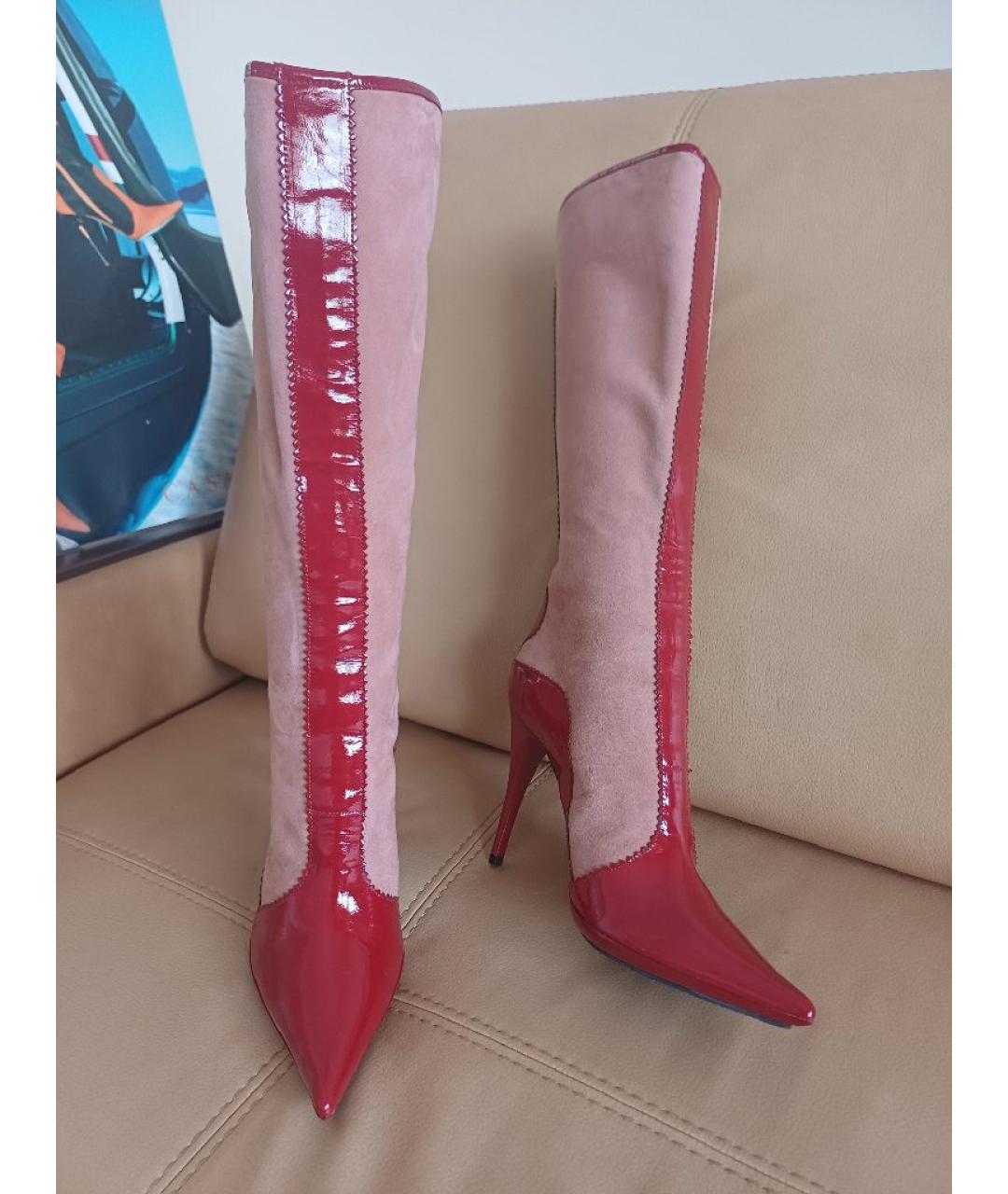 CASADEI Мульти замшевые сапоги, фото 4