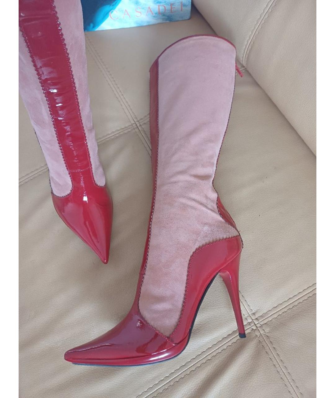 CASADEI Мульти замшевые сапоги, фото 3