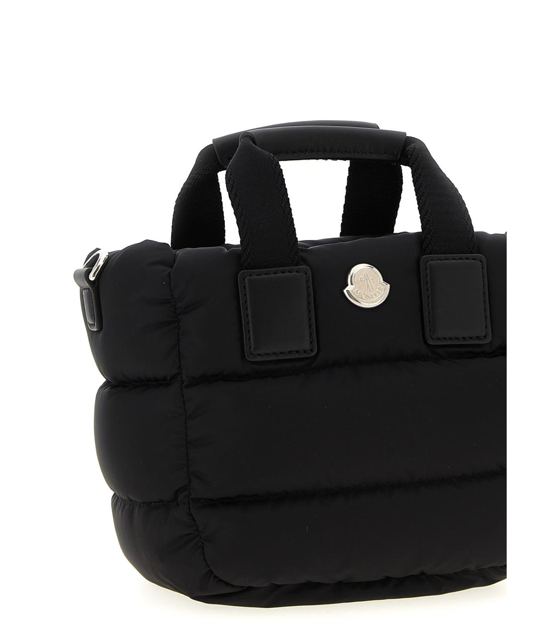 MONCLER Черная тканевая сумка через плечо, фото 3