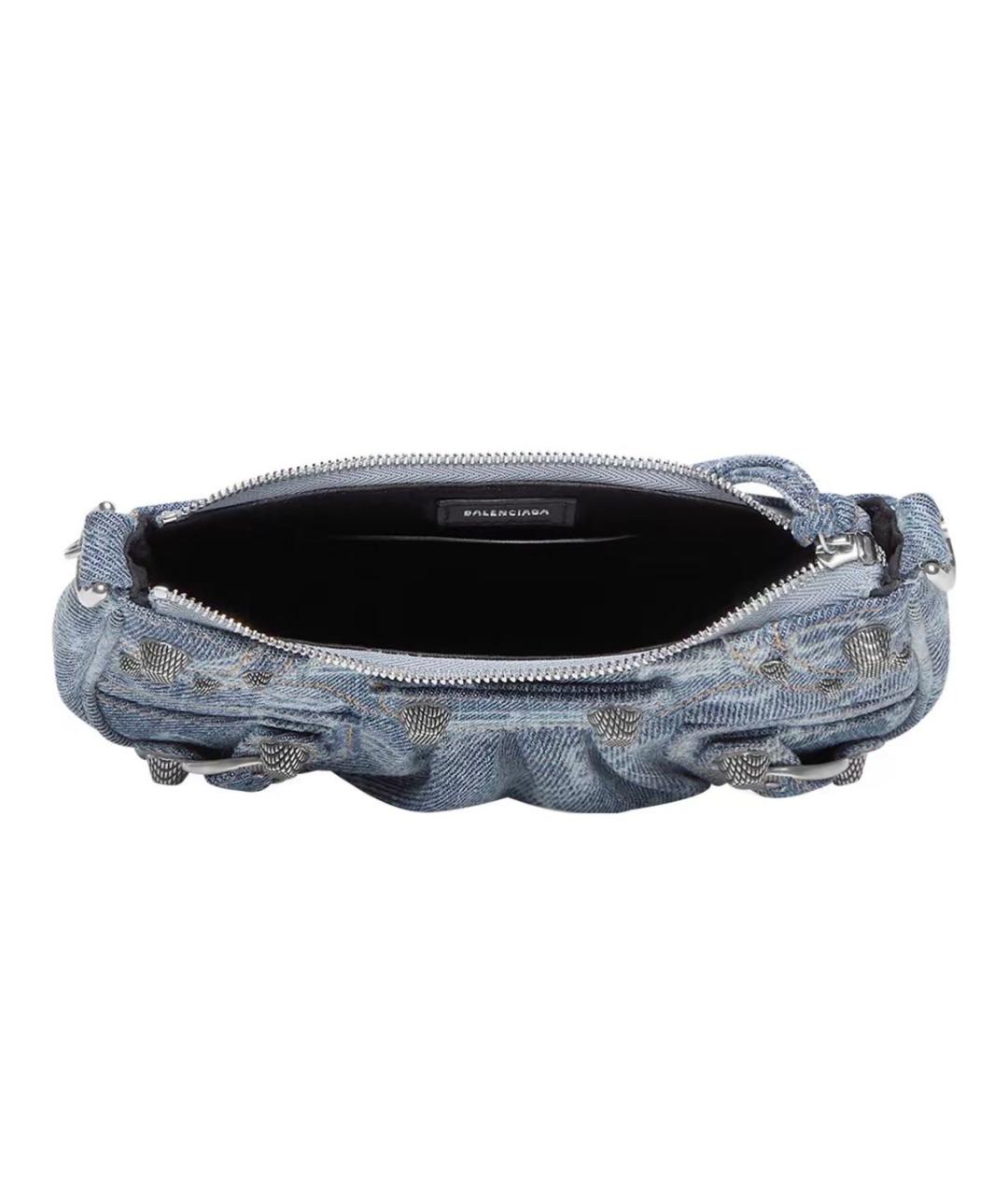 BALENCIAGA Синяя деним сумка через плечо, фото 5