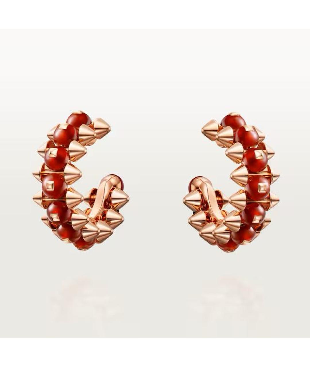CARTIER Золотые серьги из розового золота, фото 4