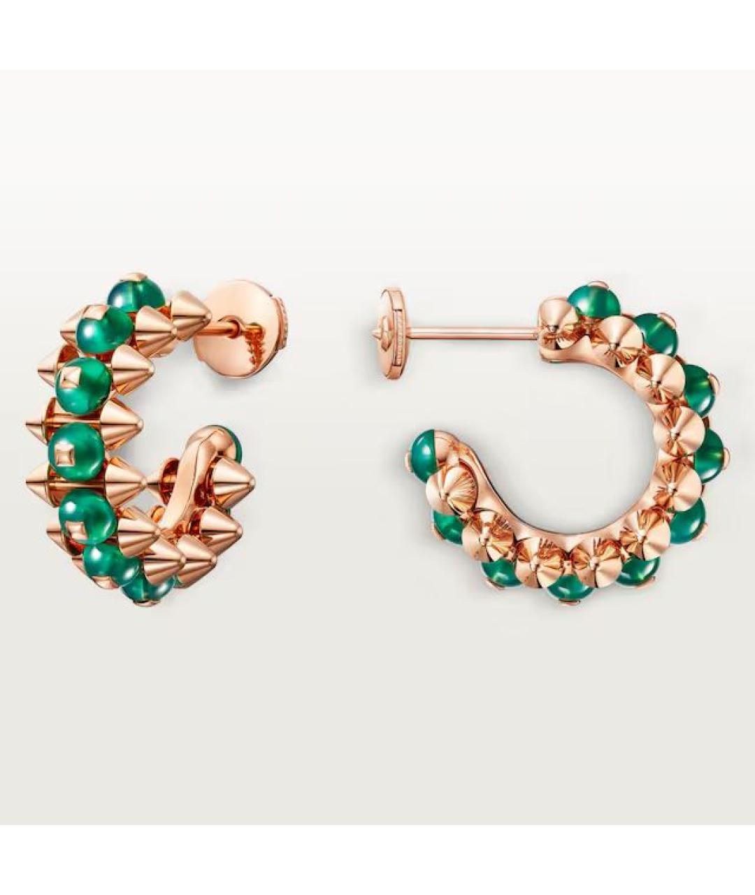 CARTIER Золотые серьги из розового золота, фото 3