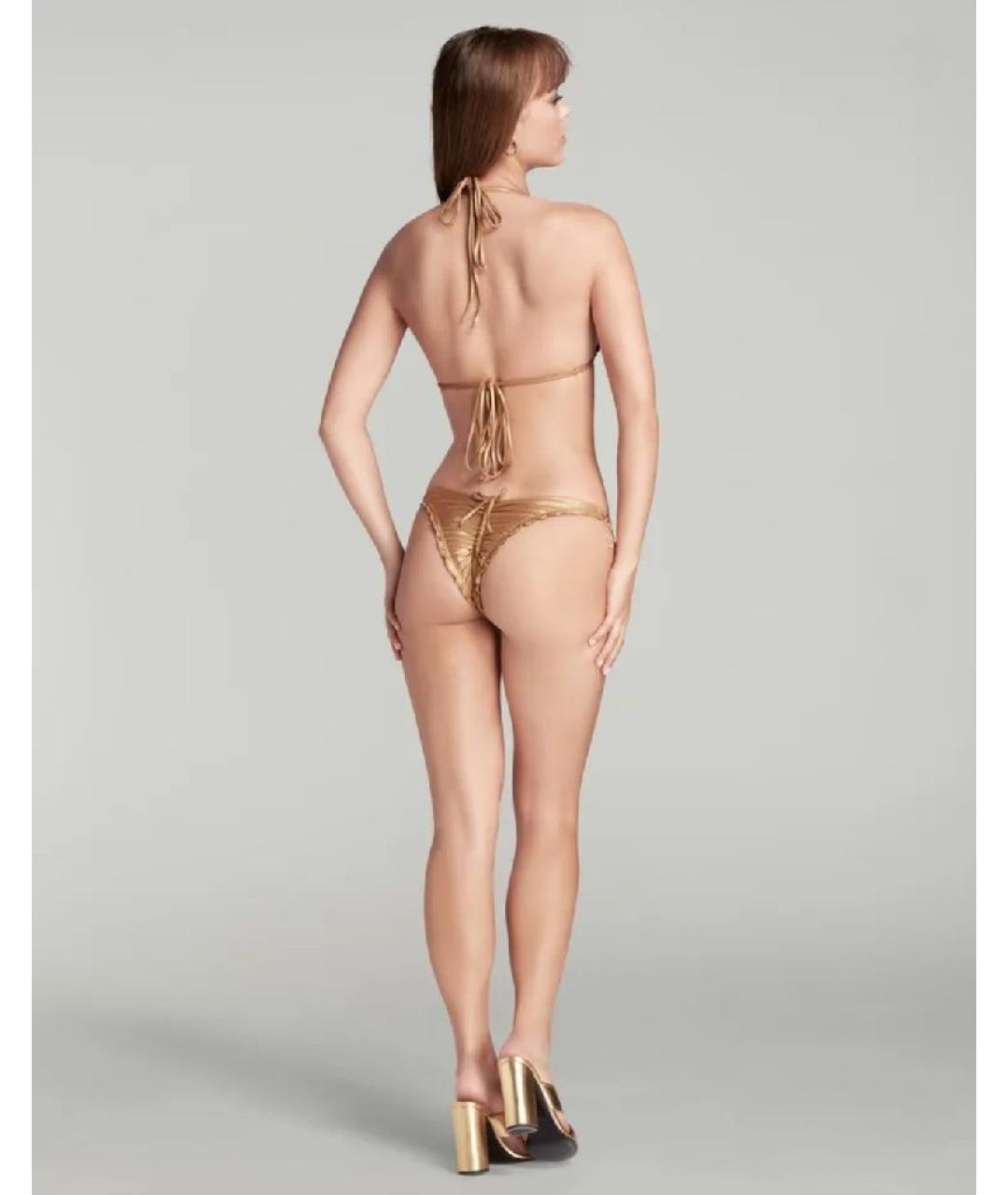 AGENT PROVOCATEUR Золотой полиамидовый купальник, фото 5