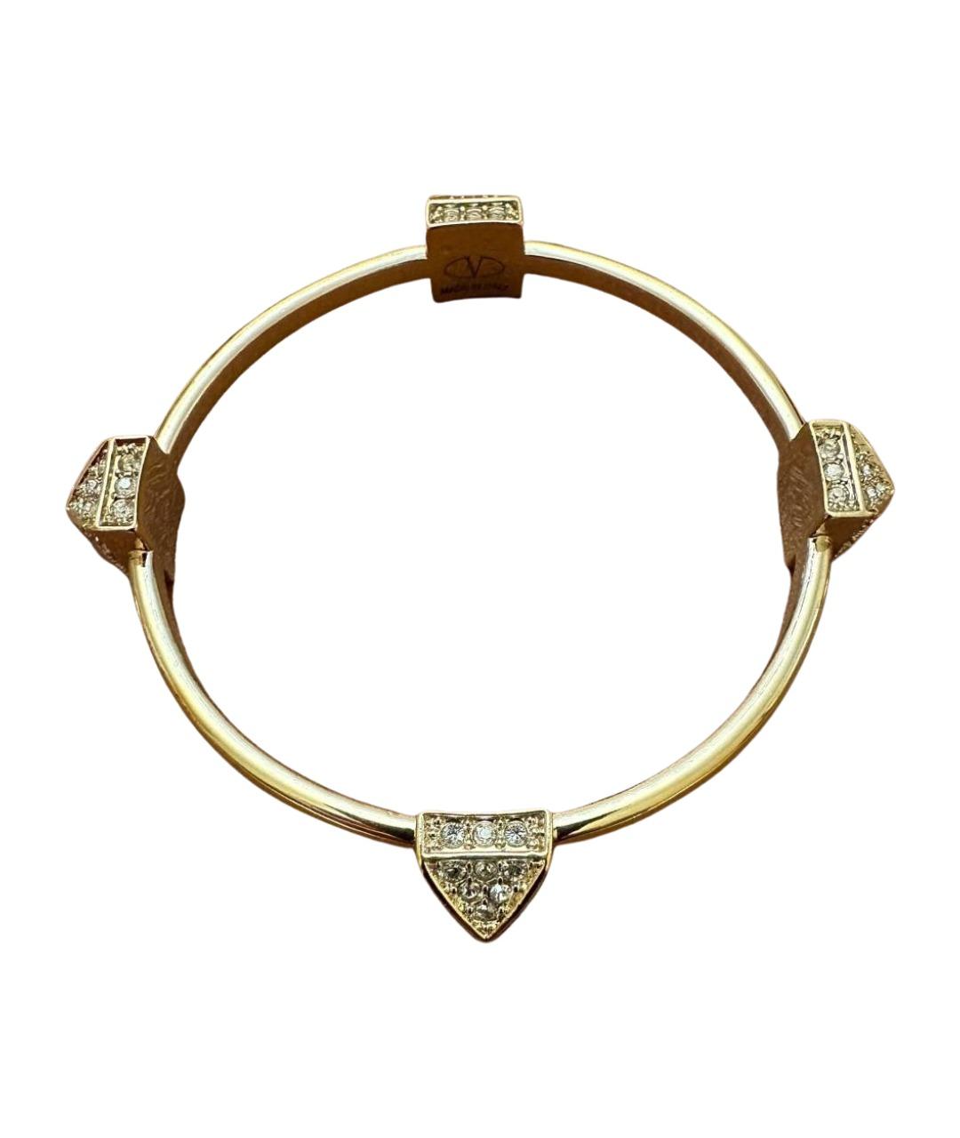 VALENTINO Золотой металлический браслет, фото 1