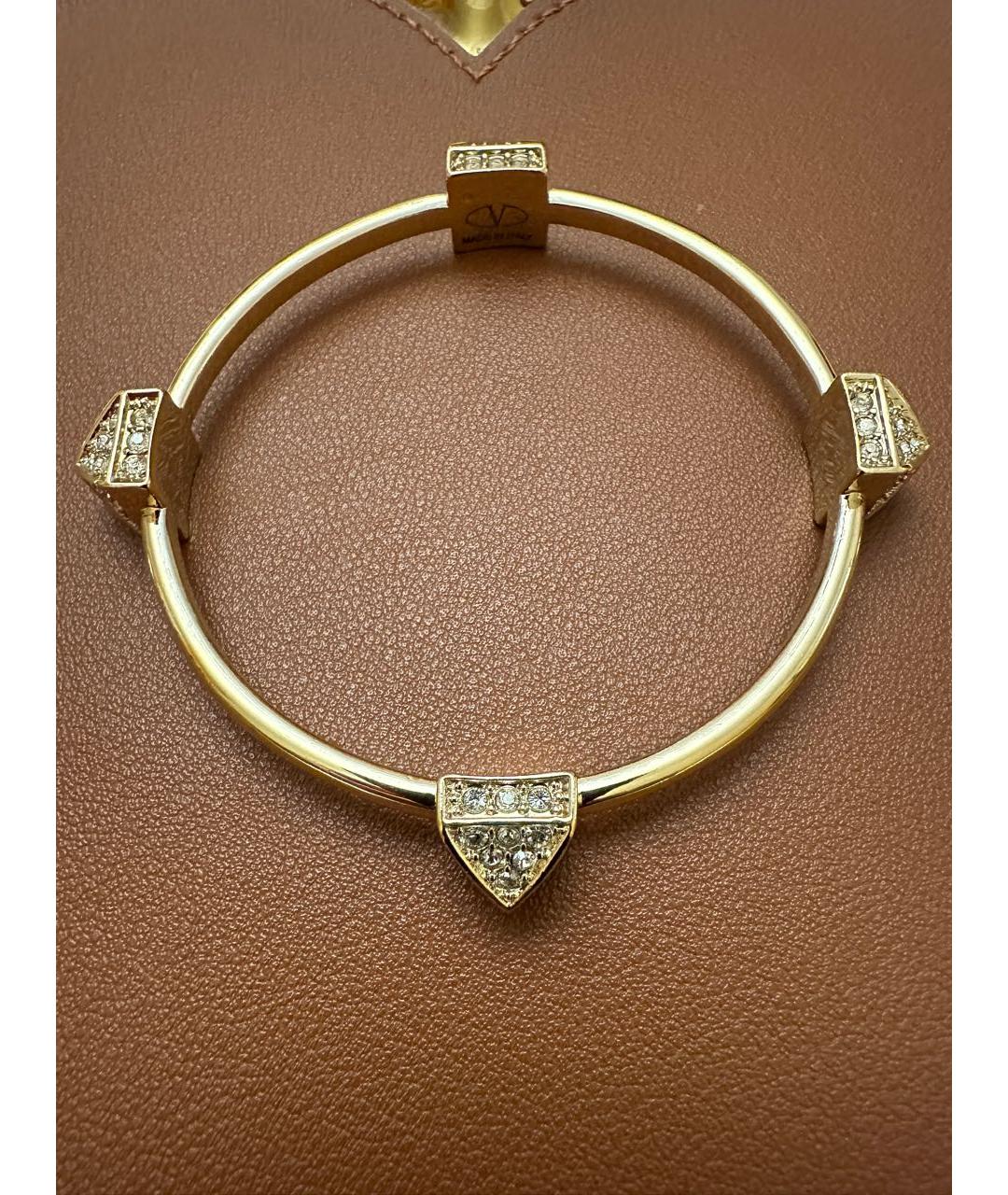 VALENTINO Золотой металлический браслет, фото 9
