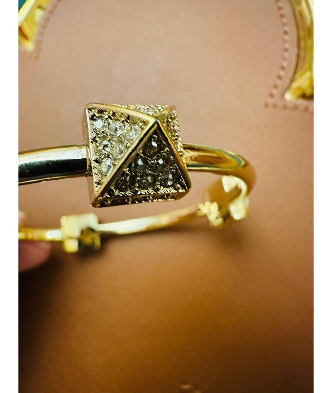 VALENTINO Золотой металлический браслет, фото 3