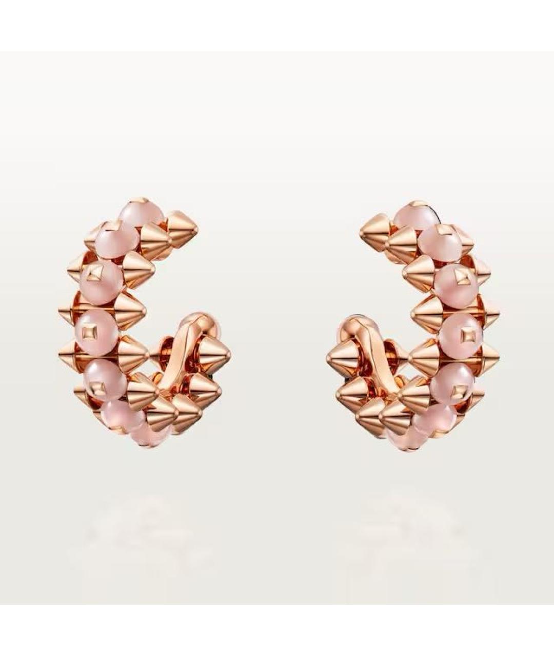 CARTIER Золотые серьги из розового золота, фото 4