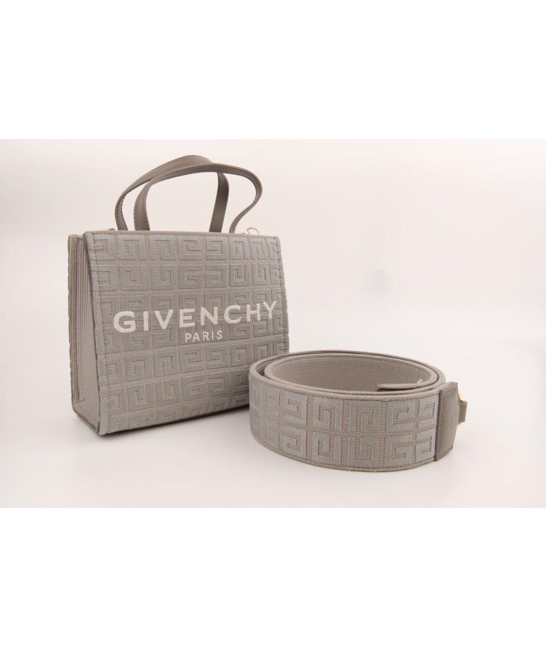 GIVENCHY Серая тканевая сумка тоут, фото 6