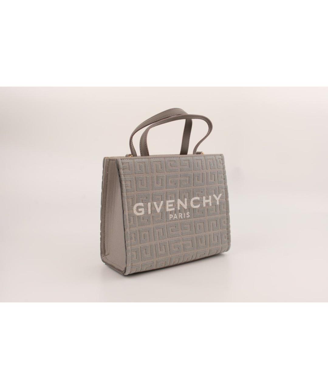 GIVENCHY Серая тканевая сумка тоут, фото 3