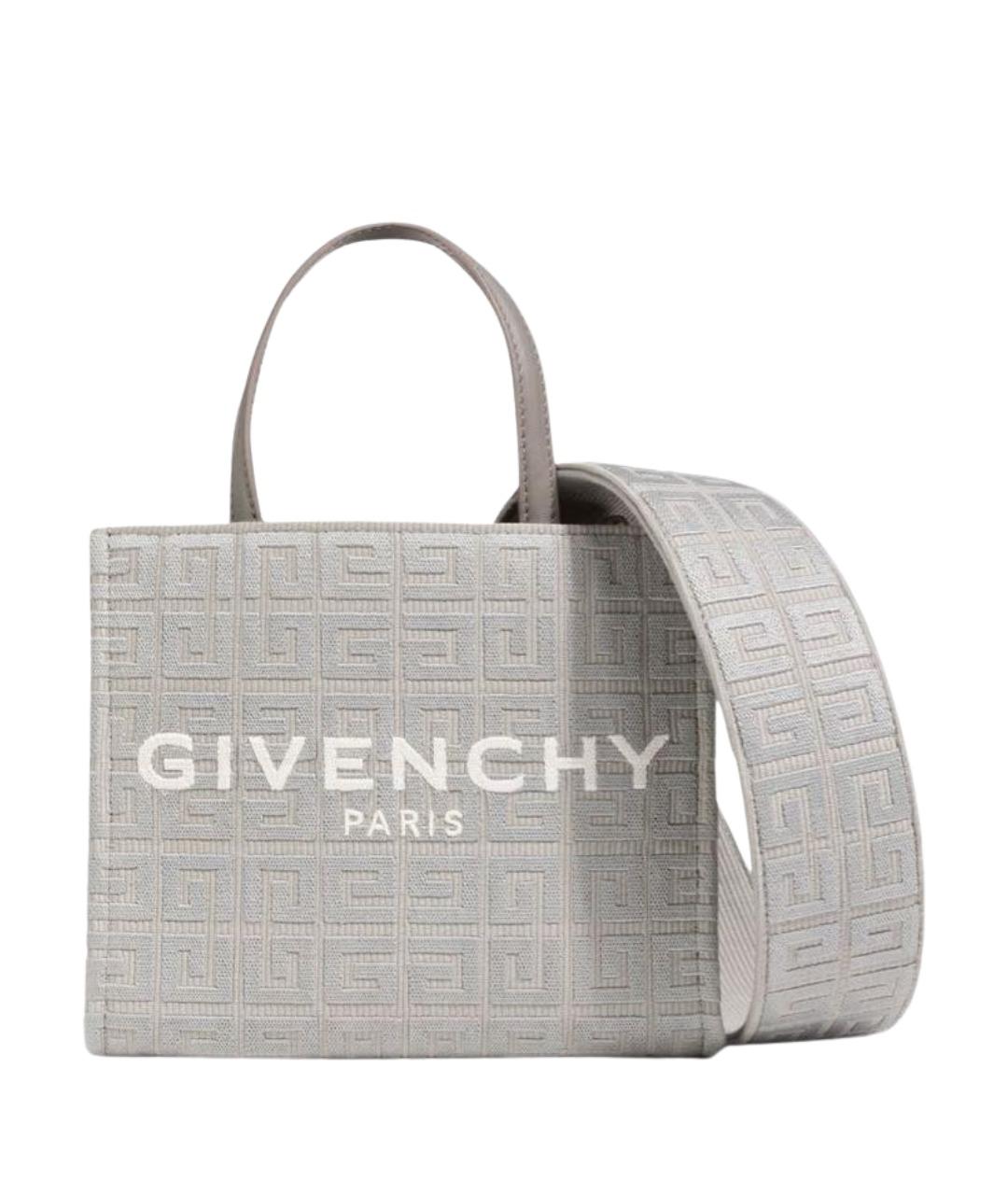 GIVENCHY Серая тканевая сумка тоут, фото 1