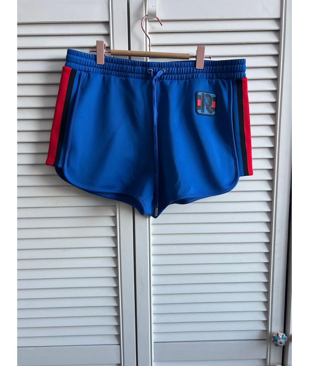 PACO RABANNE Синие полиэстеровые спортивные брюки и шорты, фото 2