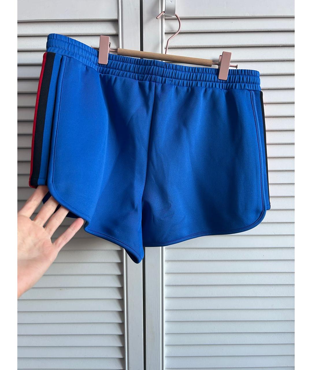 PACO RABANNE Синие полиэстеровые спортивные брюки и шорты, фото 6