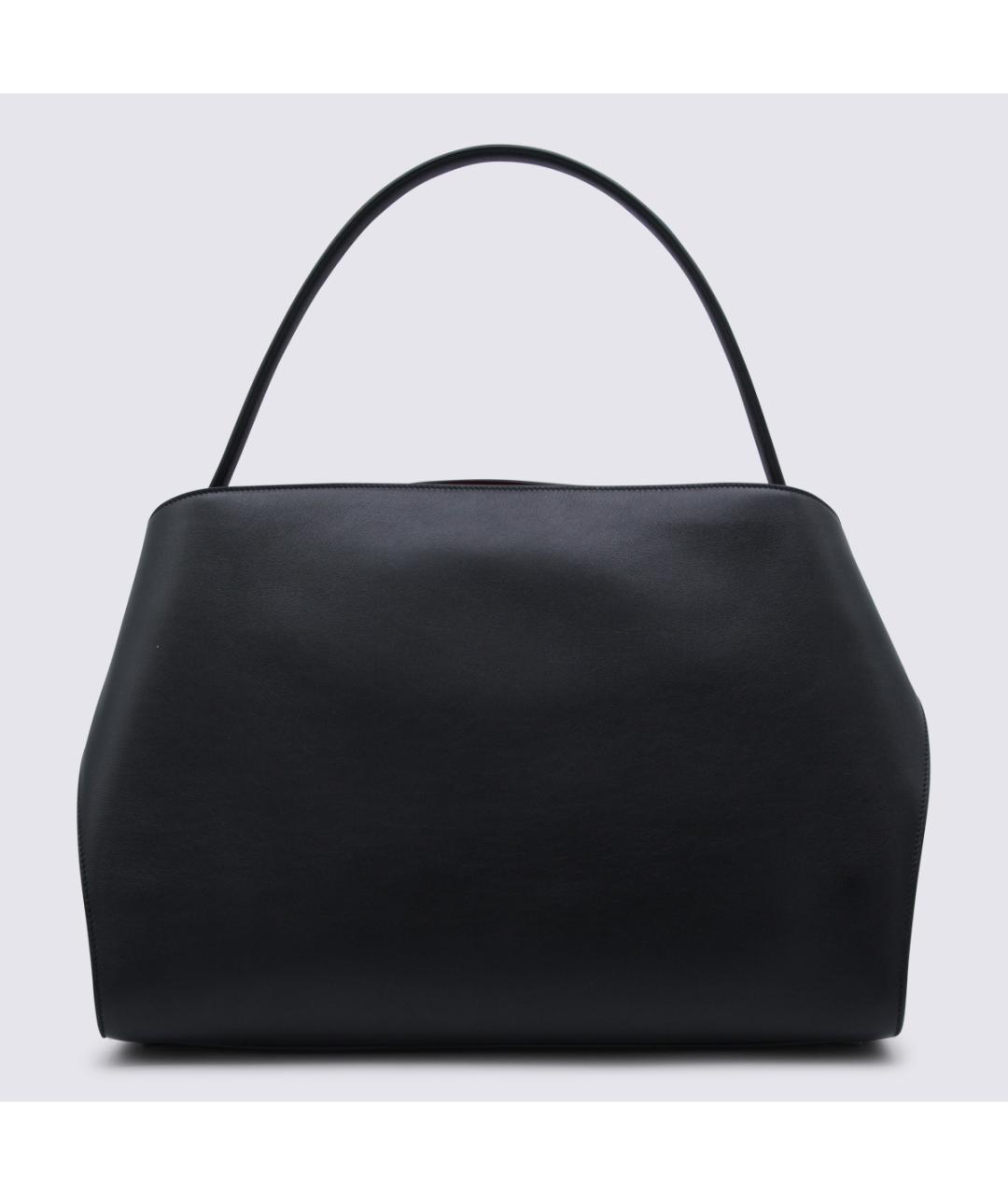 FERRAGAMO Черная кожаная сумка тоут, фото 3