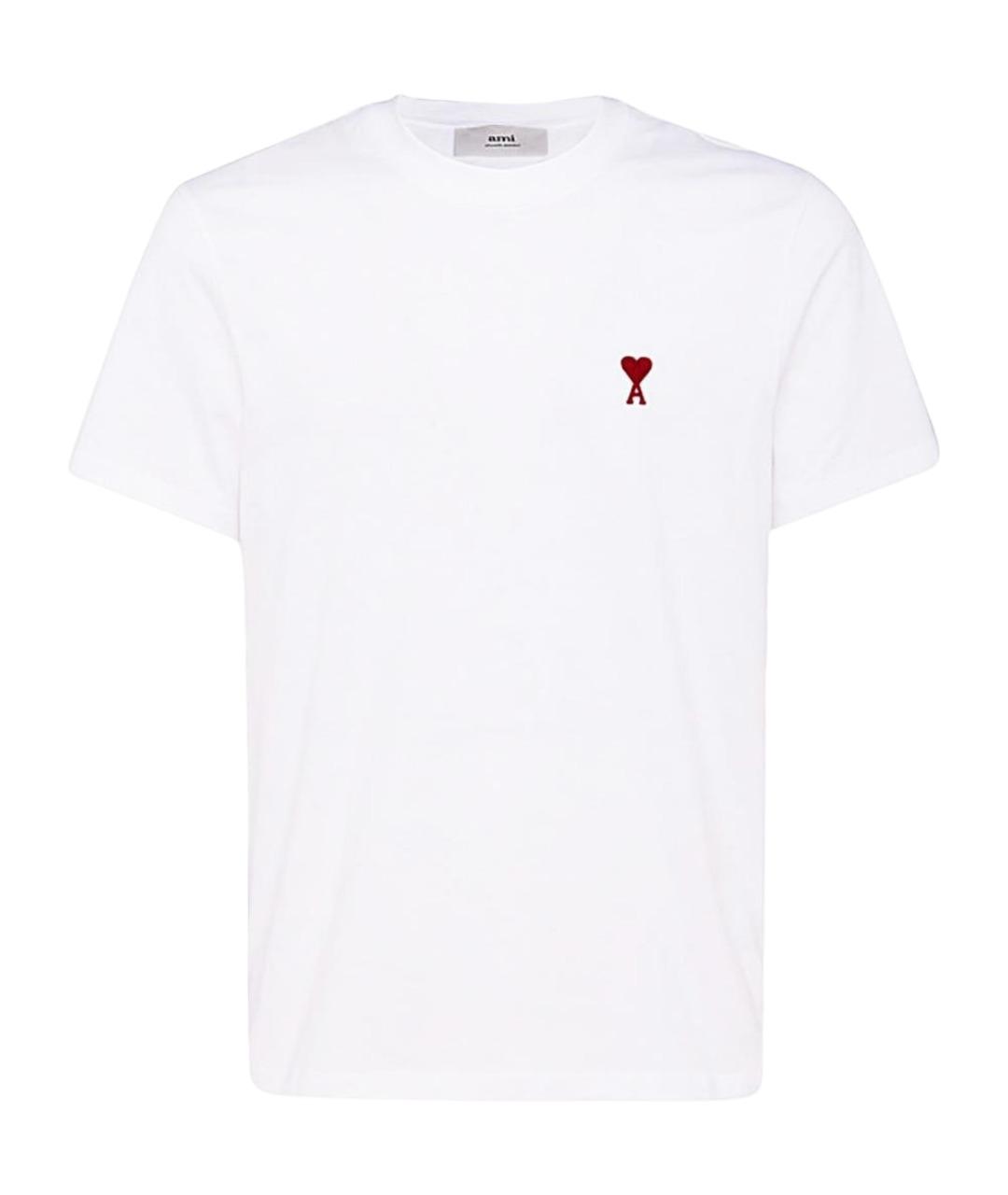 Ami Paris Белая хлопковая футболка, фото 1
