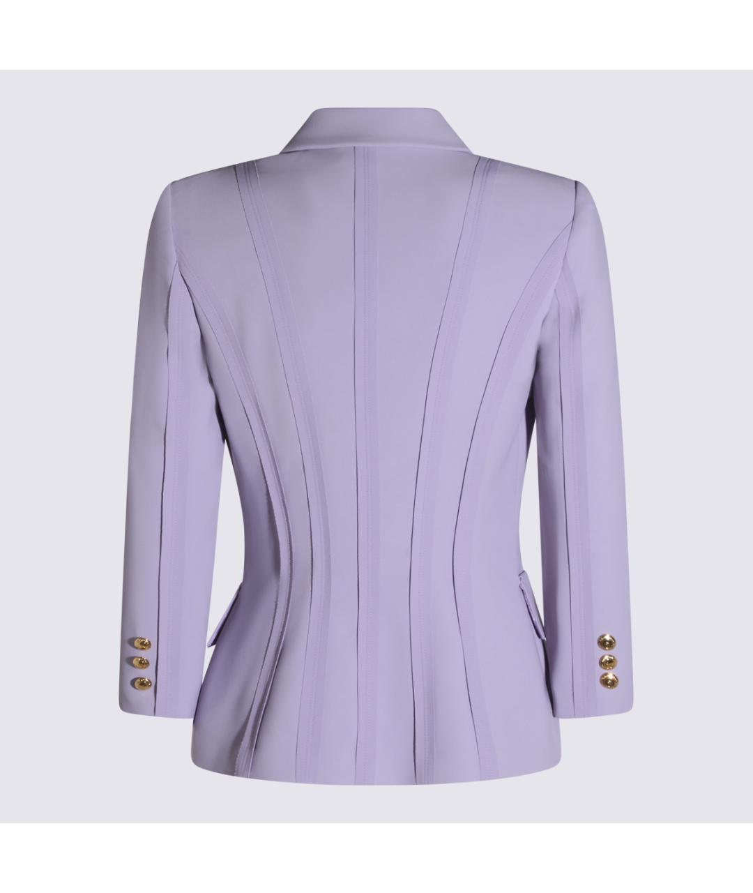 ELISABETTA FRANCHI Фиолетовый жакет/пиджак, фото 2