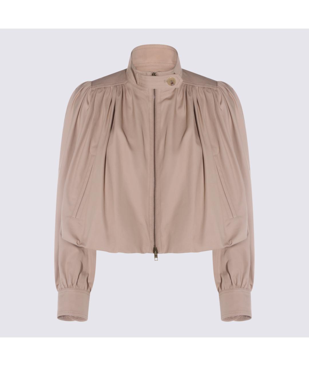CHLOE Бежевая хлопковая куртка, фото 5