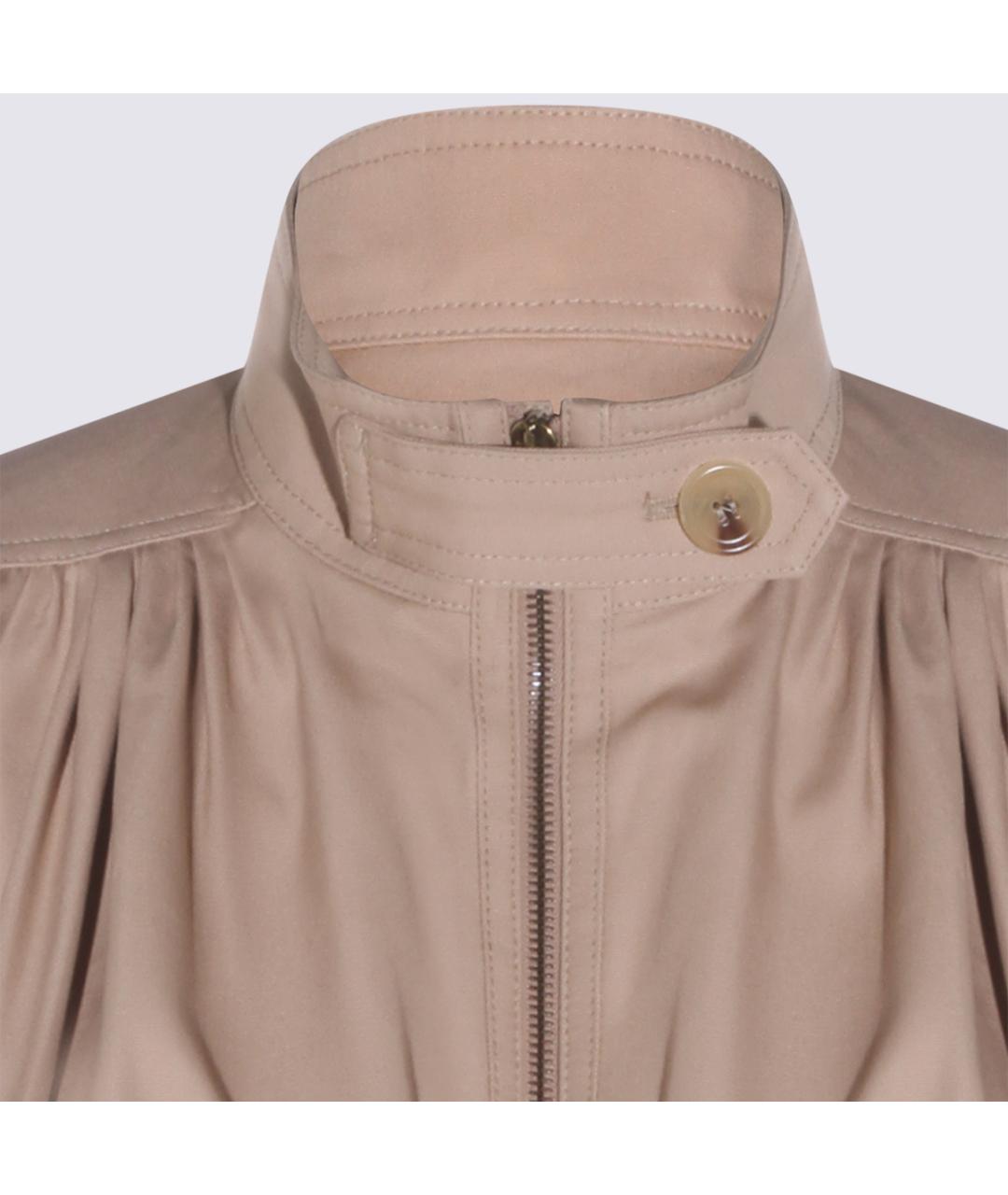 CHLOE Бежевая хлопковая куртка, фото 3