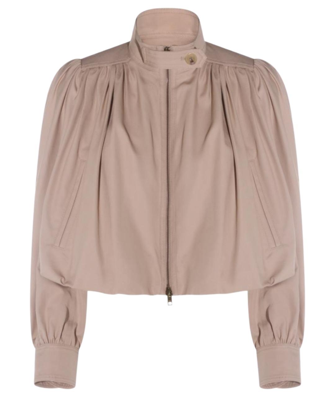 CHLOE Бежевая хлопковая куртка, фото 1
