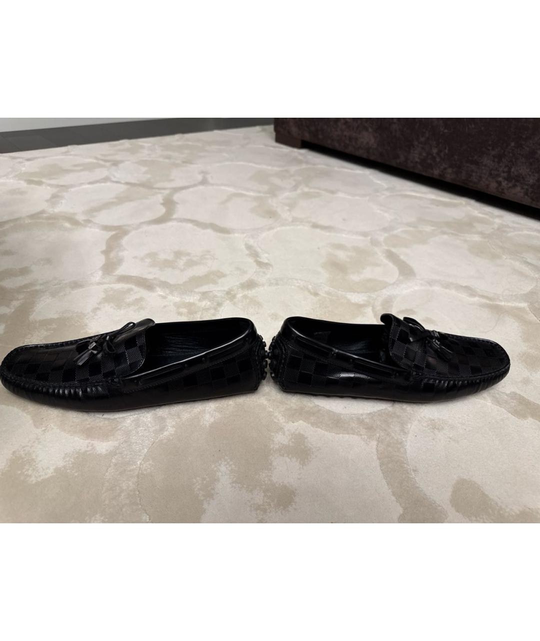 LOUIS VUITTON Черные мокасины из лакированной кожи, фото 7