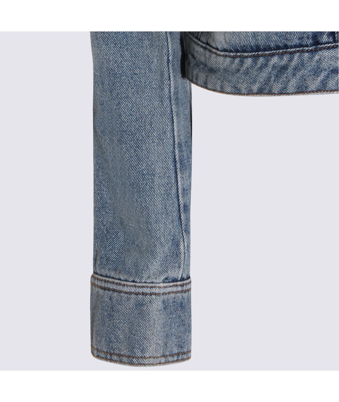 COURREGES Синяя хлопковая куртка, фото 4