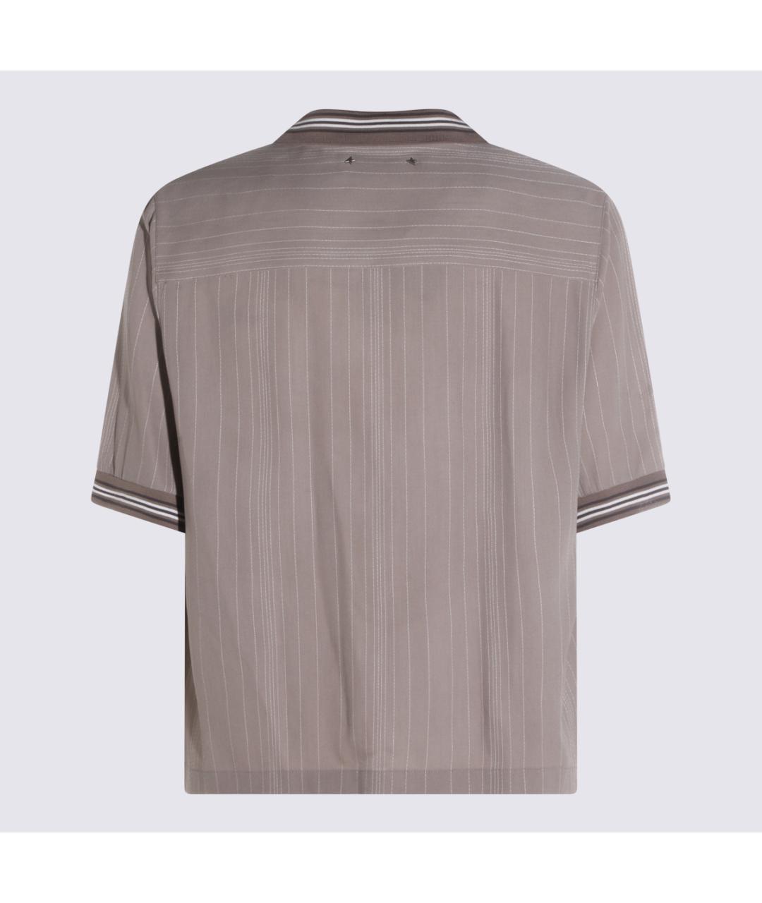 GOLDEN GOOSE DELUXE BRAND Серая шерстяная кэжуал рубашка, фото 2