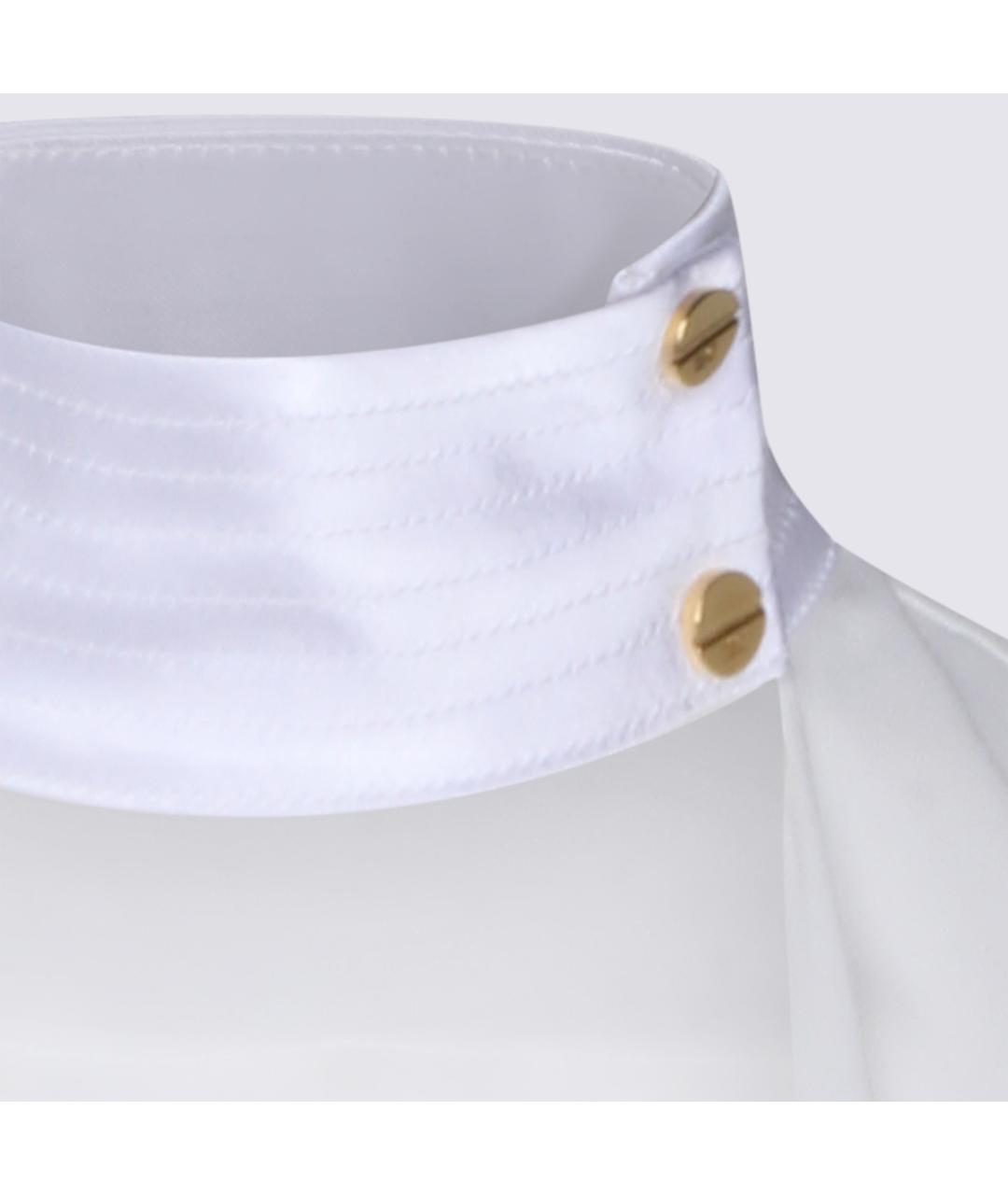 ELISABETTA FRANCHI Бежевая вискозная блузы, фото 3