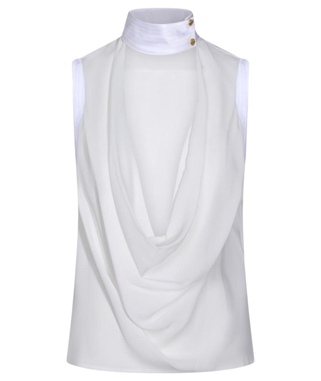 ELISABETTA FRANCHI Бежевая вискозная блузы, фото 1