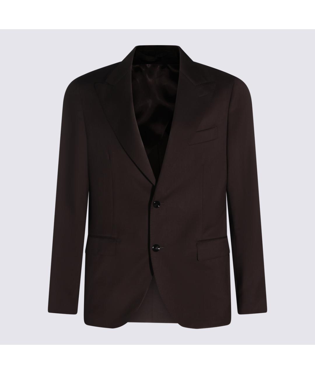 LARDINI Коричневый классический костюм, фото 3