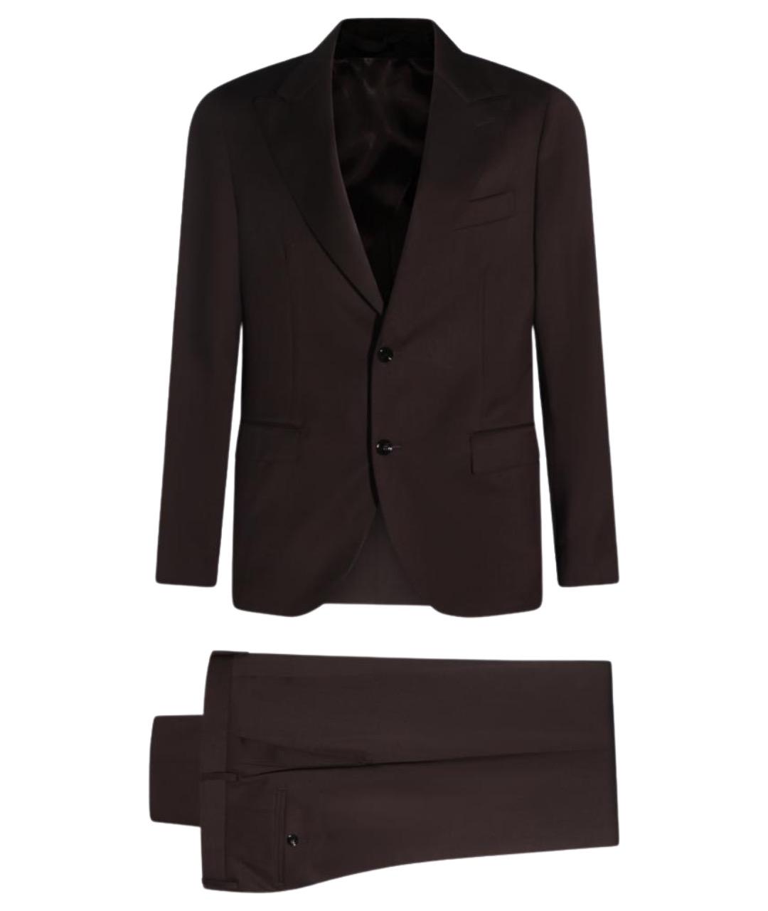 LARDINI Коричневый классический костюм, фото 1