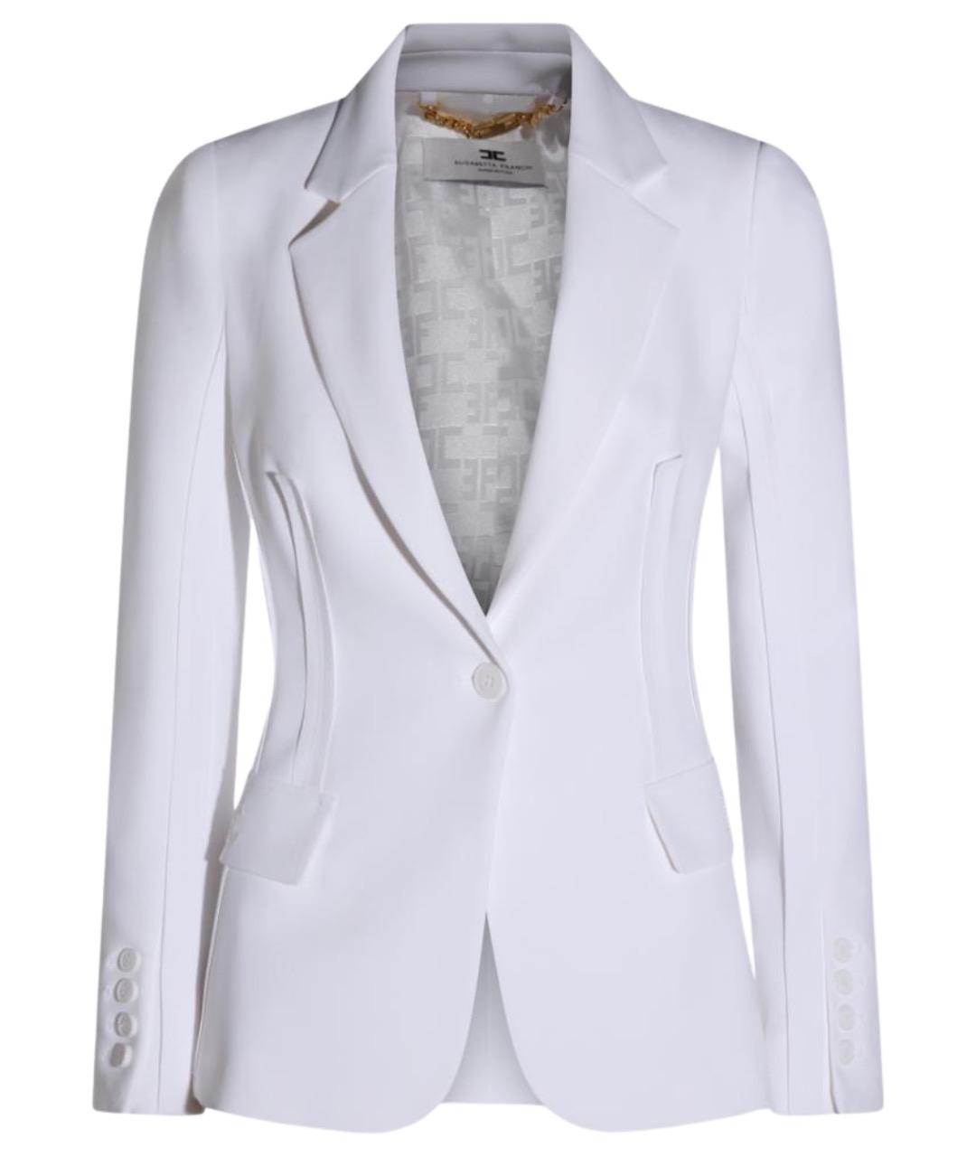 ELISABETTA FRANCHI Белый жакет/пиджак, фото 1
