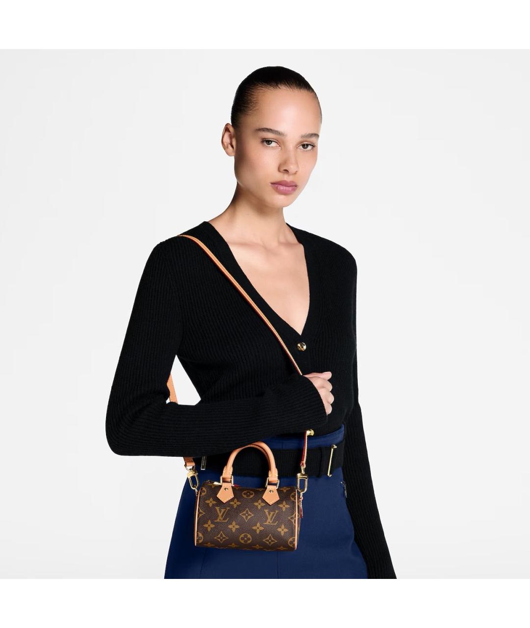 LOUIS VUITTON Коричневая сумка через плечо, фото 7