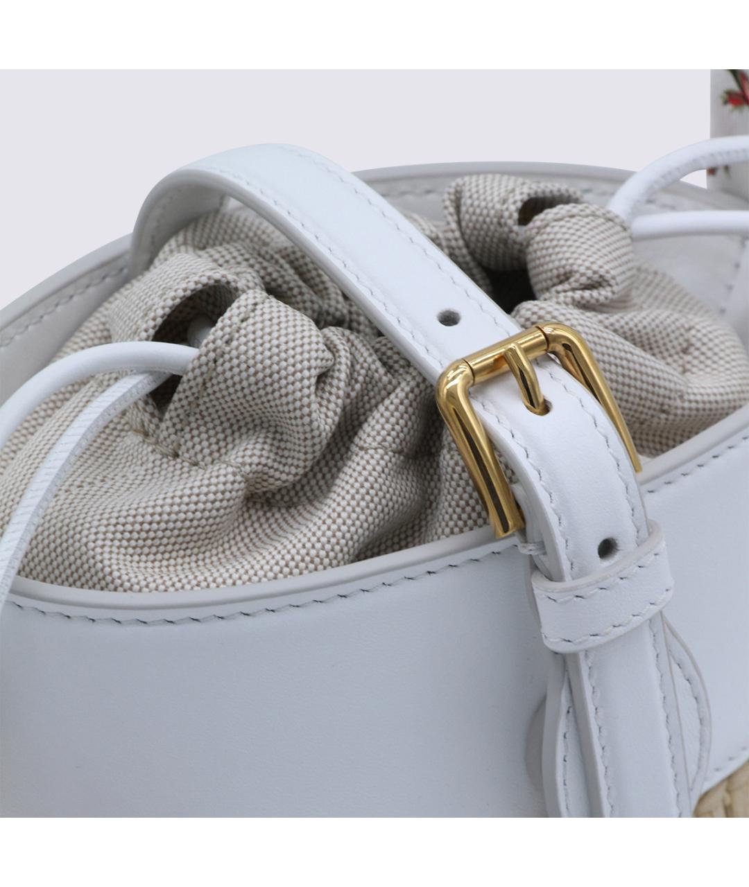 DOLCE&GABBANA Бежевая пелетеная сумка через плечо, фото 4