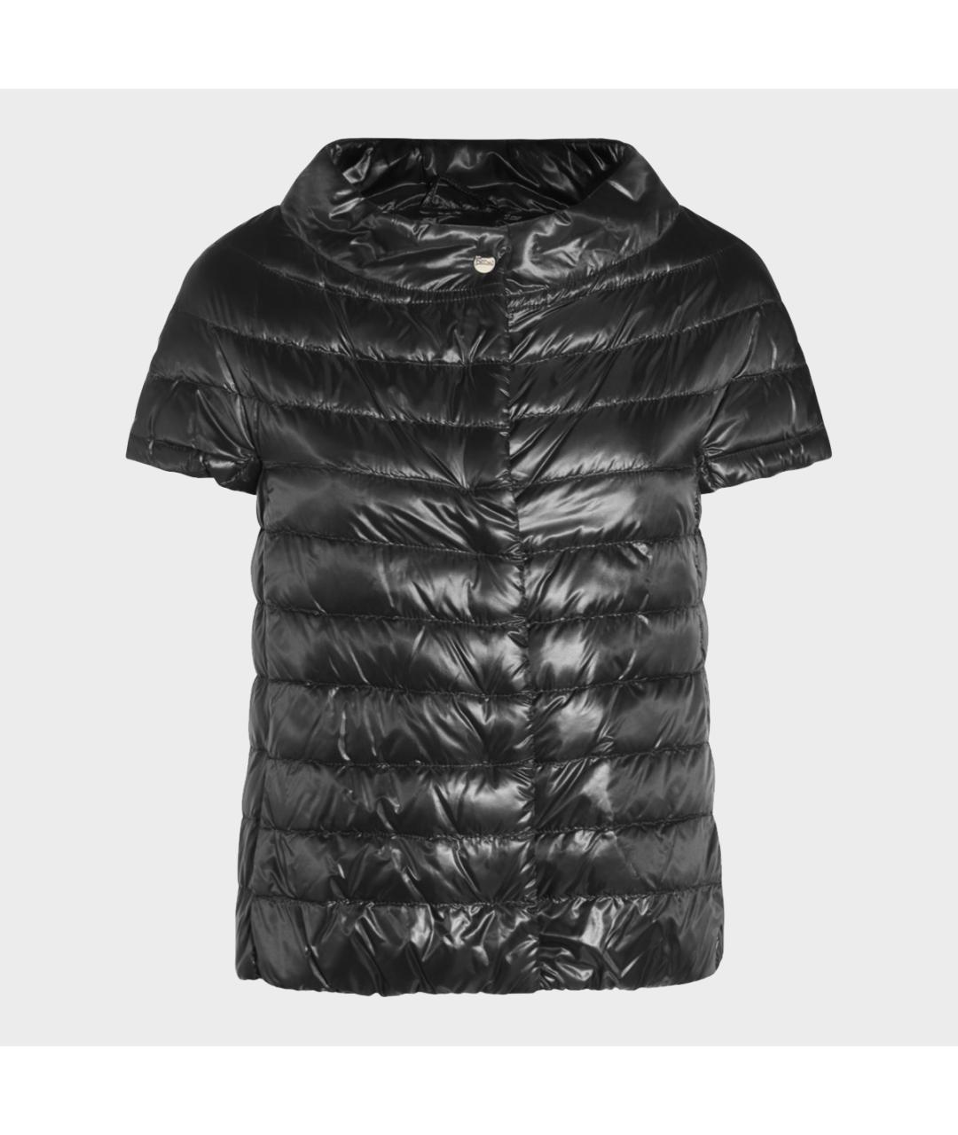 HERNO Черная синтетическая куртка, фото 4