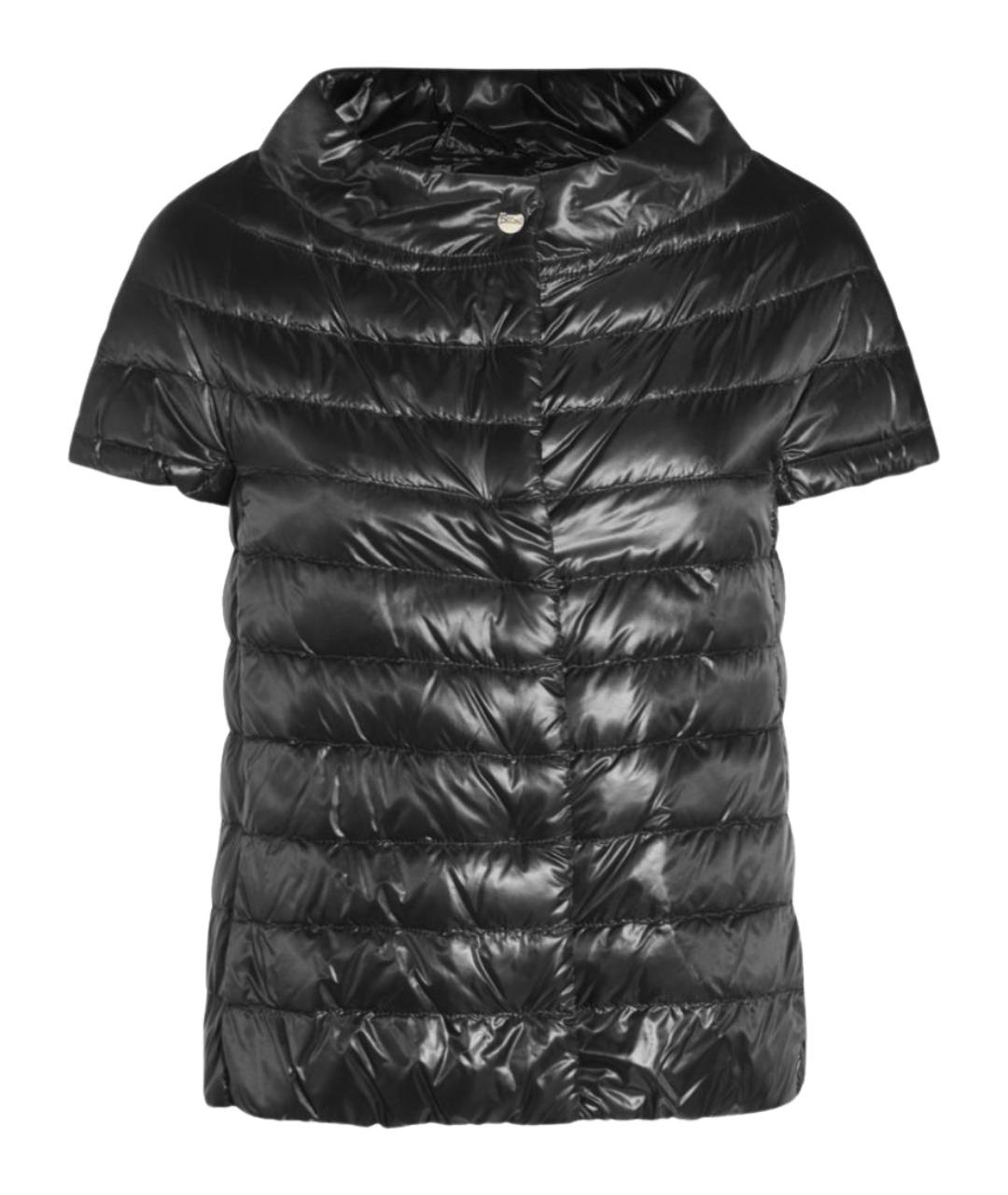 HERNO Черная синтетическая куртка, фото 1