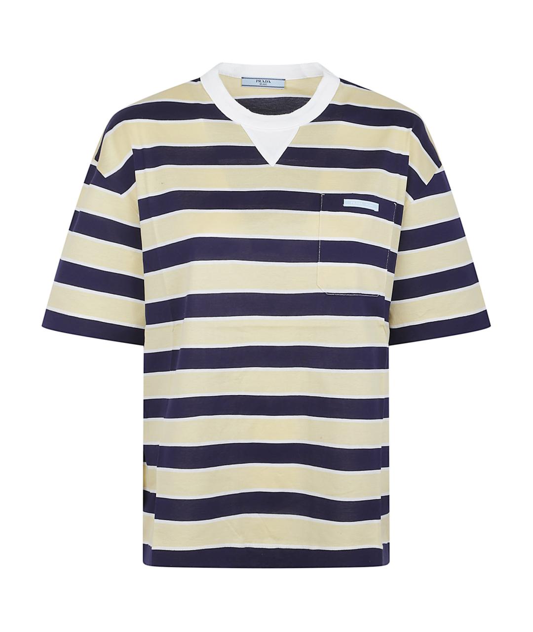 PRADA Мульти хлопковая футболка, фото 1