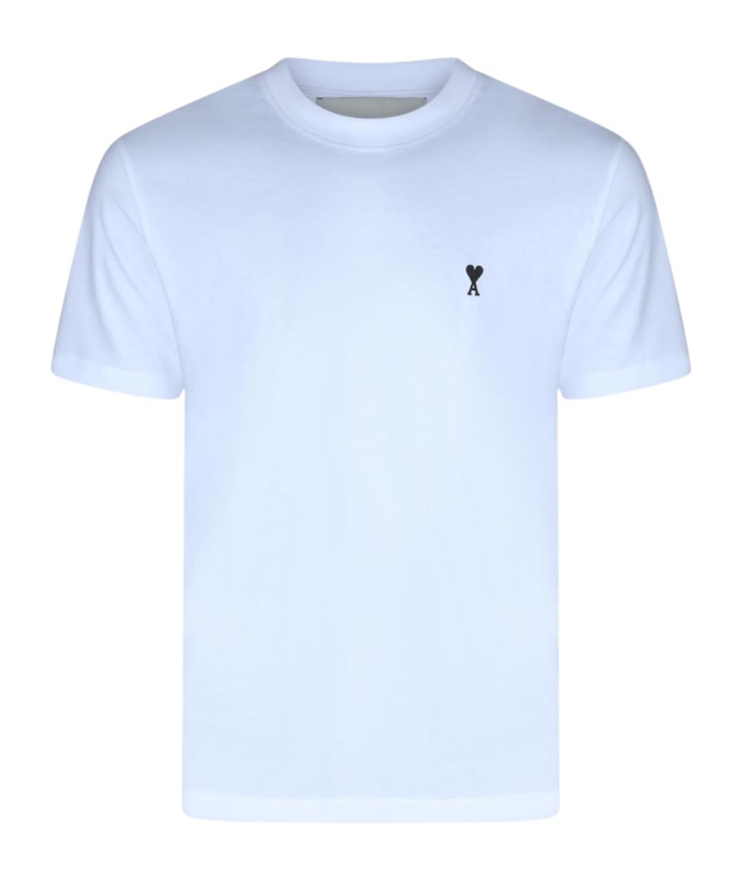 Ami Paris Белая хлопковая футболка, фото 1